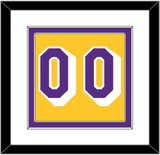 Los Angeles Number - Home Yellow (1997-1999) - Double Mat 1
