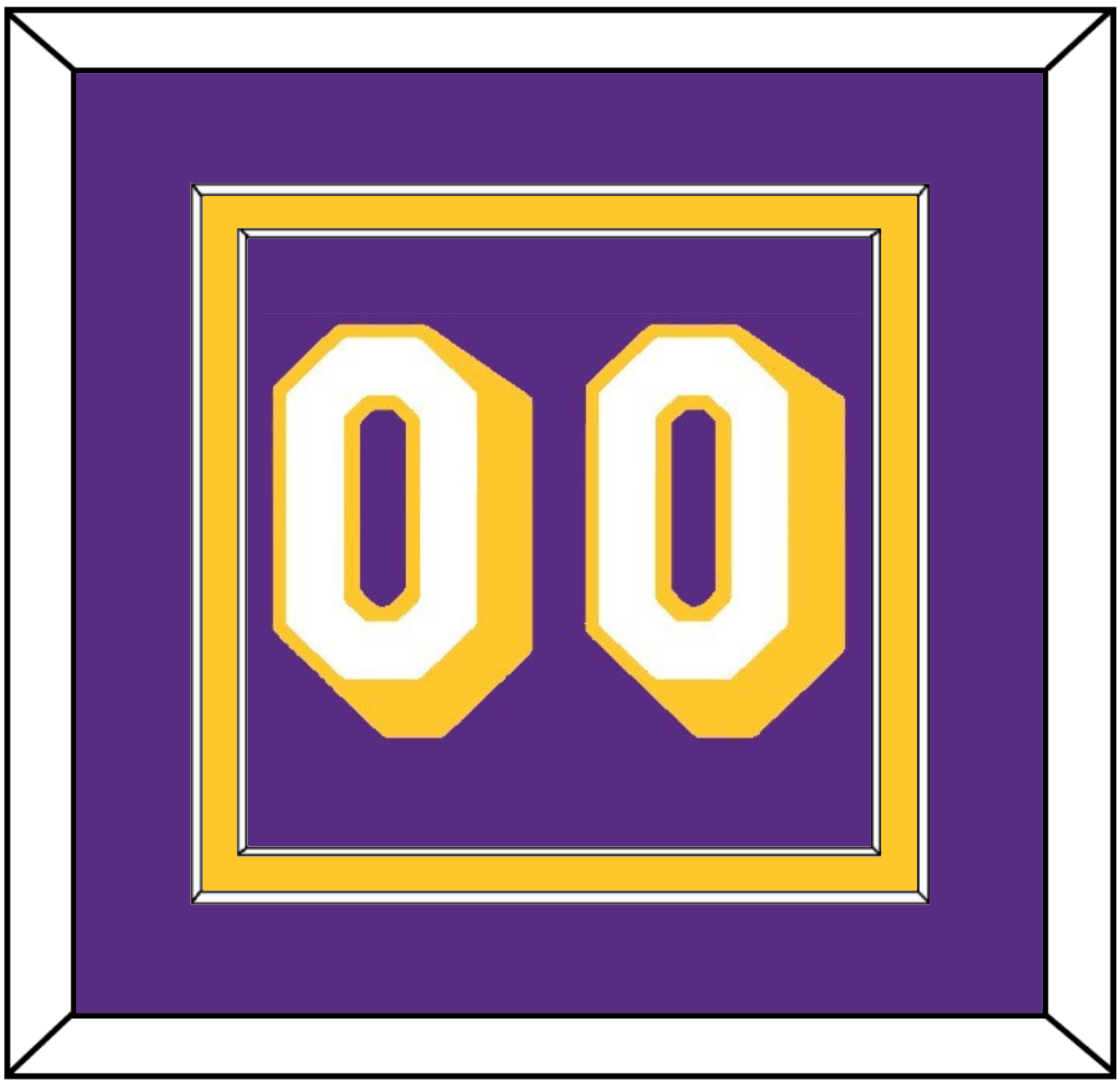 Los Angeles Number - Road Purple (1997-1999) - Signature Tier 2