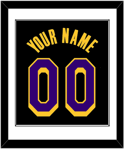 Los Angeles Name & Number - Black Earned (2020-2021) - Essential Tier 1