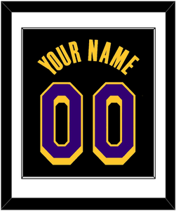 Los Angeles Name & Number - Black Earned - Single Mat 1