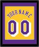 Los Angeles Name & Number - Home Yellow (1997-1999) - Single Mat 2