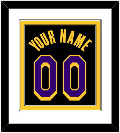 Los Angeles Name & Number - Black Earned (2020-2021) - Signature Tier 1