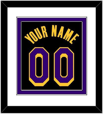 Los Angeles Name & Number - Black Earned (2020-2021) - Signature Tier 2
