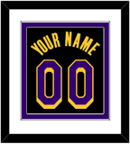 Los Angeles Name & Number - Black Earned - Double Mat 2