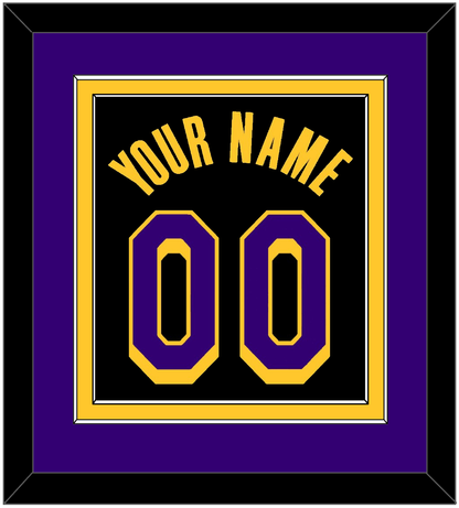 Los Angeles Name & Number - Black Earned (2020-2021) - Signature Tier 3