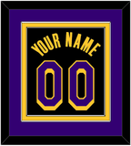 Los Angeles Name & Number - Black Earned - Double Mat 3