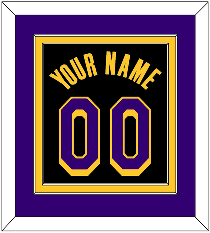 Los Angeles Name & Number - Black Earned (2020-2021) - Signature Tier 3