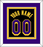 Los Angeles Name & Number - Black Earned - Double Mat 3