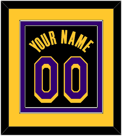 Los Angeles Name & Number - Black Earned (2020-2021) - Signature Tier 4