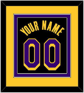 Los Angeles Name & Number - Black Earned - Double Mat 4