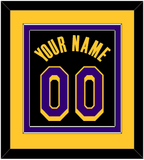 Los Angeles Name & Number - Black Earned - Double Mat 4