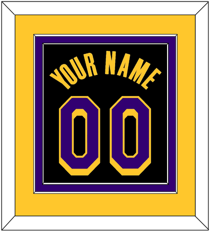 Los Angeles Name & Number - Black Earned (2020-2021) - Signature Tier 4