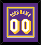 Los Angeles Name & Number - Road Purple (1997-1999) - Double Mat 2