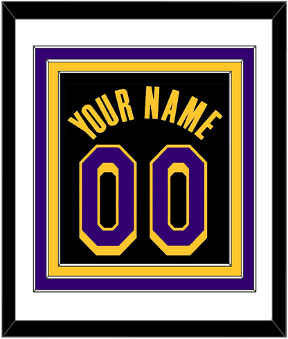 Los Angeles Name & Number - Black Earned (2020-2021) - Premier Tier 1