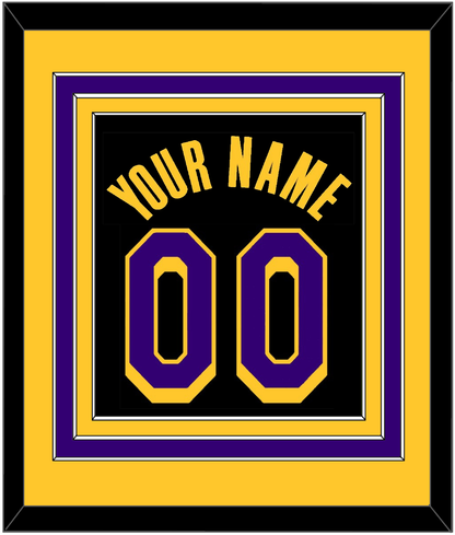 Los Angeles Name & Number - Black Earned (2020-2021) - Premier Tier 2