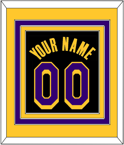 Los Angeles Name & Number - Black Earned (2020-2021) - Premier Tier 2