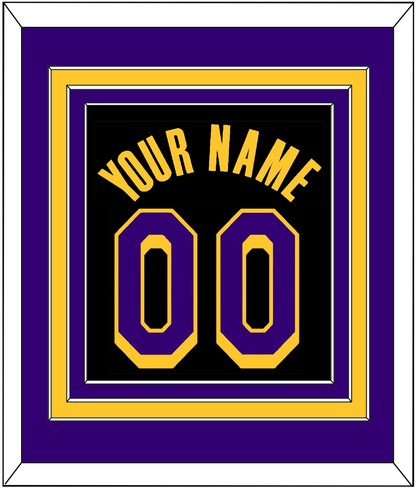 Los Angeles Name & Number - Black Earned (2020-2021) - Premier Tier 3