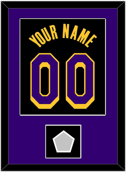Los Angeles Name & Number With Finals Patch - Black Earned (2020-2021) - Essential Tier 2