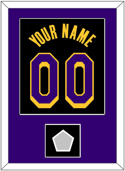 Los Angeles Name & Number With Trophy Patch - Black Earned (2020-2021) - Essential Tier 2
