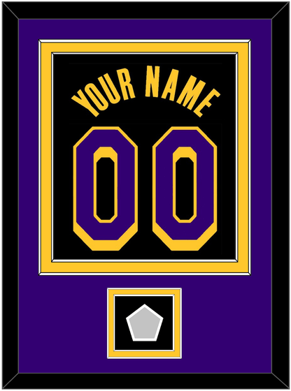 Los Angeles Name & Number With Champions Patch - Black Earned (2020-2021) - Signature Tier 3