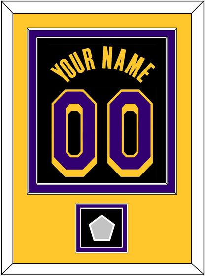 Los Angeles Name & Number With Champions Patch - Black Earned (2020-2021) - Signature Tier 4