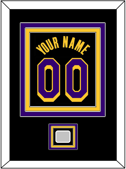 Los Angeles Name & Number With Champions Patch - Black Earned (2020-2021) - Premier Tier 2