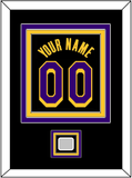 Los Angeles Name & Number With Finals Patch - Black Earned (2020-2021) - Triple Mat 2