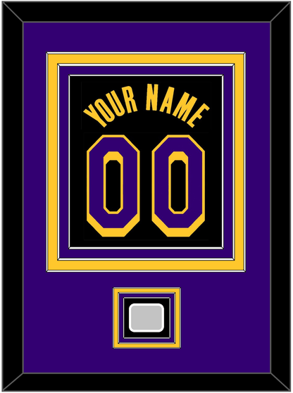Los Angeles Name & Number With Trophy Patch - Black Earned (2020-2021) - Premier Tier 3