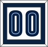 Memphis Number - Home White (2004-2010) - Single Mat 1