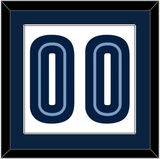 Memphis Number - Home White (2004-2010) - Single Mat 1