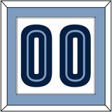 Memphis Number - Home White (2004-2010) - Single Mat 2