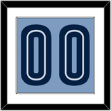 Memphis Number - Alternate Light Blue (2009-2010) - Single Mat 1
