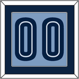 Memphis Number - Alternate Light Blue (2009-2010) - Single Mat 2