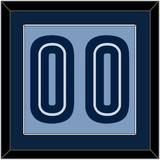 Memphis Number - Alternate Light Blue (2009-2010) - Single Mat 2