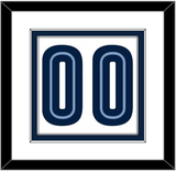 Memphis Number - Home White (2004-2010) - Double Mat 1