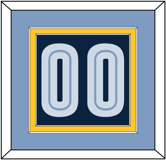 Memphis Number - Alternate Light Blue (2009-2010) - Signature Tier 3