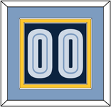 Memphis Number - Alternate Light Blue (2009-2010) - Double Mat 3