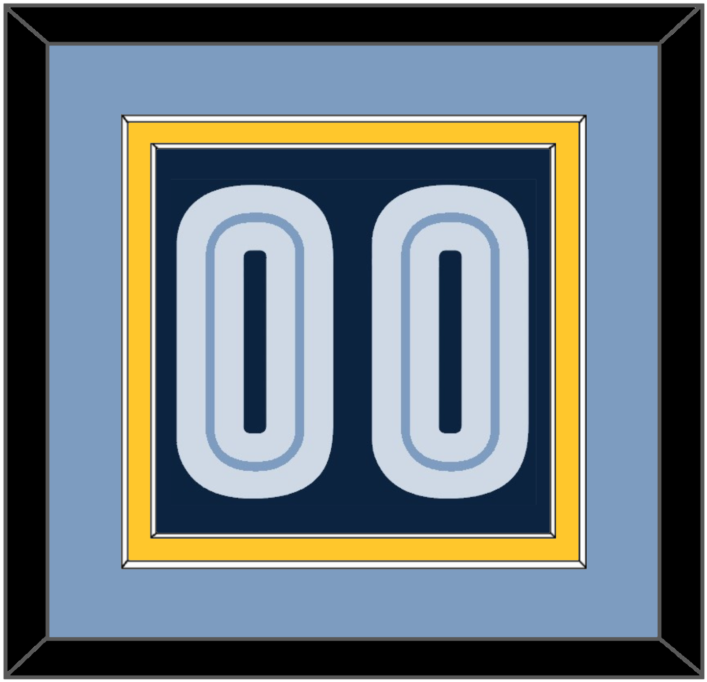 Memphis Number - Road Navy (2004-2010) - Signature Tier 3