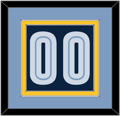 Memphis Number - Alternate Light Blue (2009-2010) - Signature Tier 3