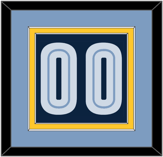 Memphis Number - Alternate Light Blue (2009-2010) - Signature Tier 3