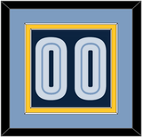 Memphis Number - Alternate Light Blue (2009-2010) - Double Mat 3