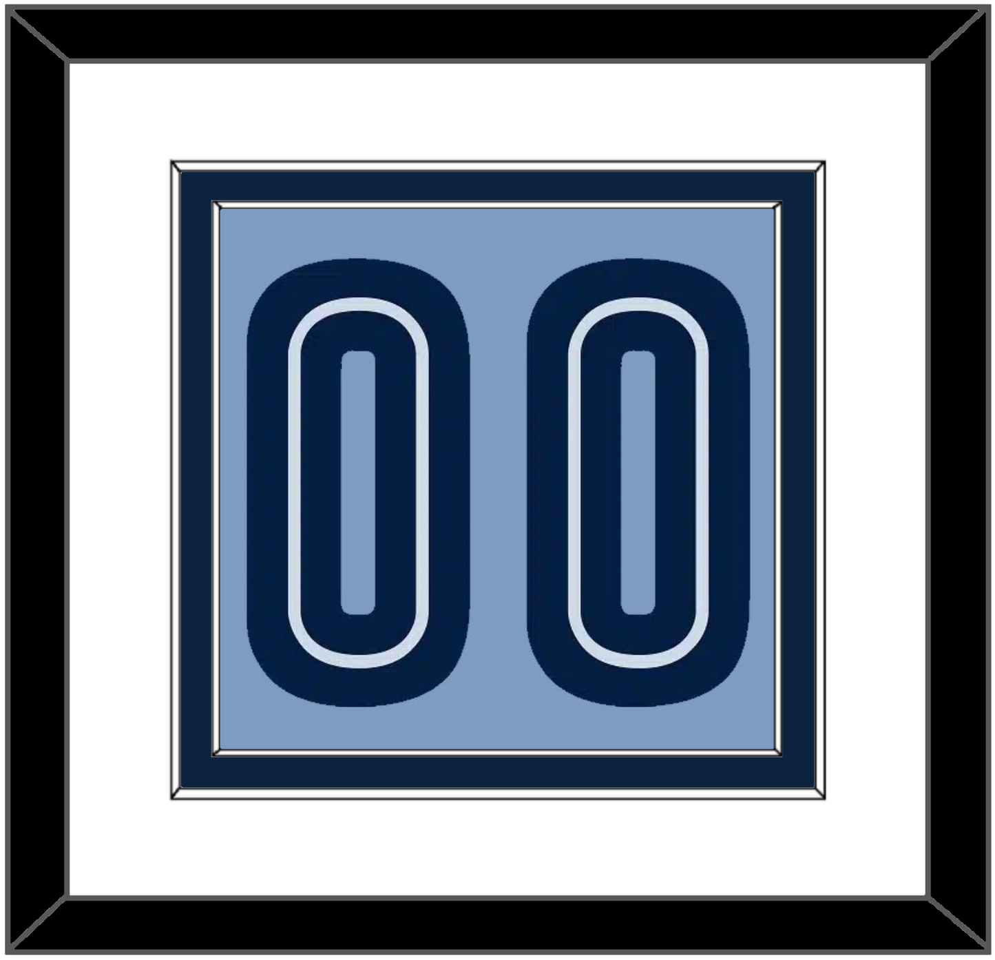 Memphis Number - Alternate Light Blue (2009-2010) - Signature Tier 1