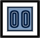 Memphis Number - Alternate Light Blue (2009-2010) - Double Mat 1