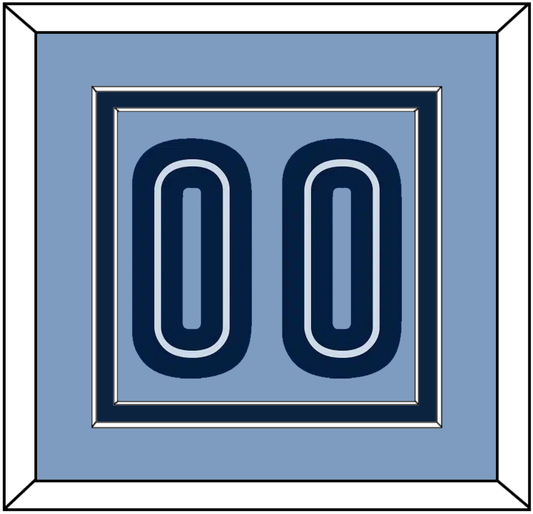 Memphis Number - Alternate Light Blue (2009-2010) - Signature Tier 2