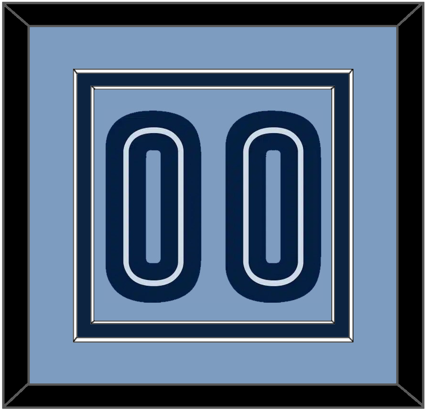 Memphis Number - Alternate Light Blue (2009-2010) - Signature Tier 2