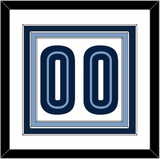 Memphis Number - Home White (2004-2010) - Triple Mat 1