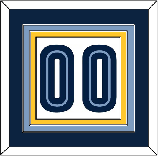 Memphis Number - Home White (2004-2010) - Premier Tier 2