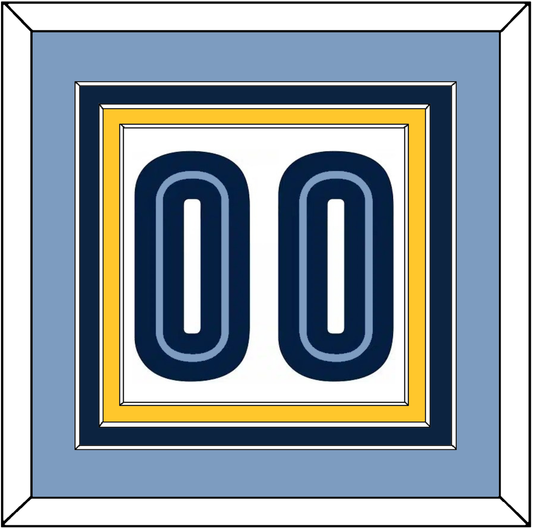 Memphis Number - Home White (2004-2010) - Premier Tier 3