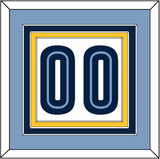 Memphis Number - Home White (2004-2010) - Triple Mat 3