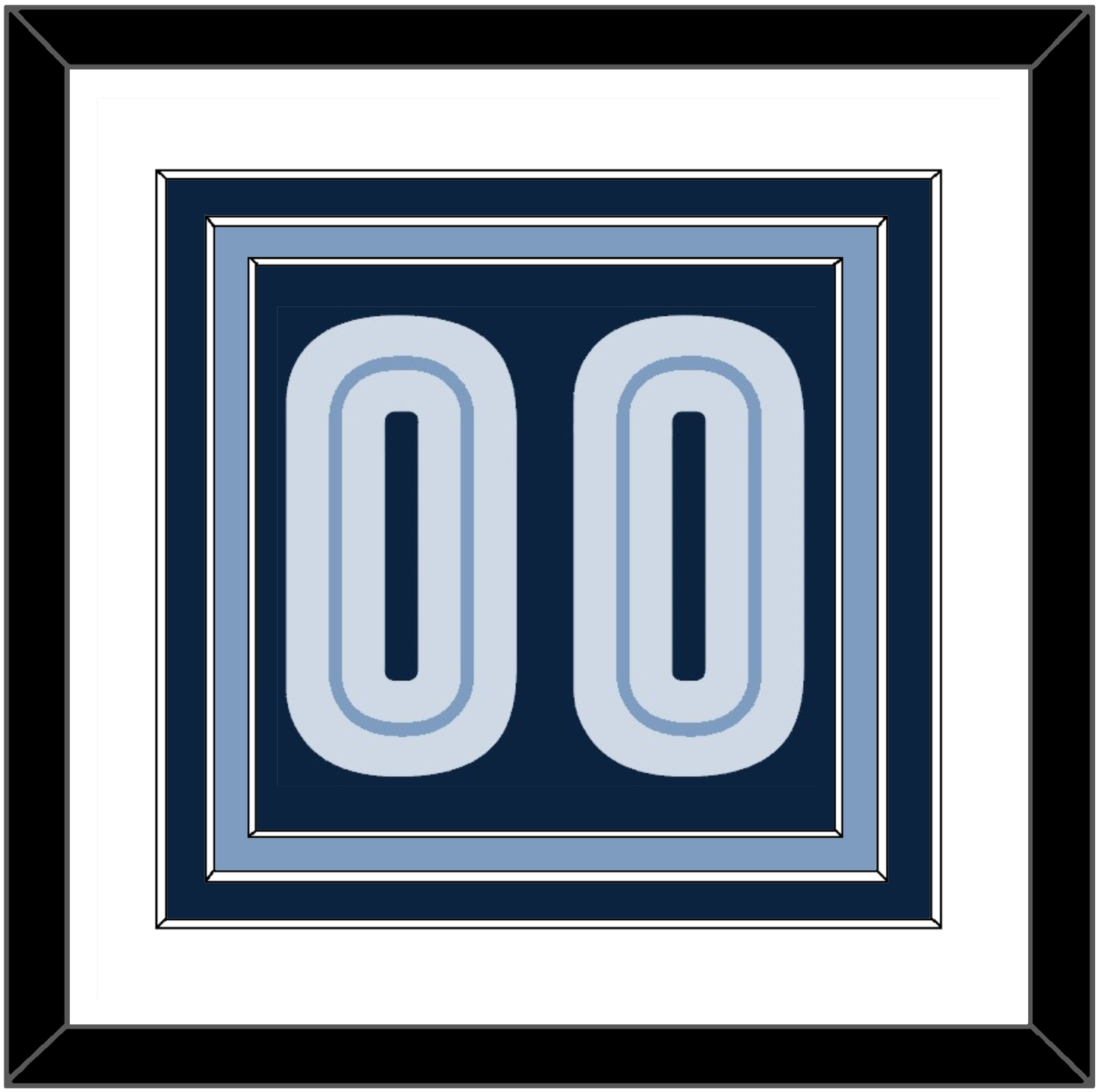 Memphis Number - Road Navy (2004-2010) - Premier Tier 1